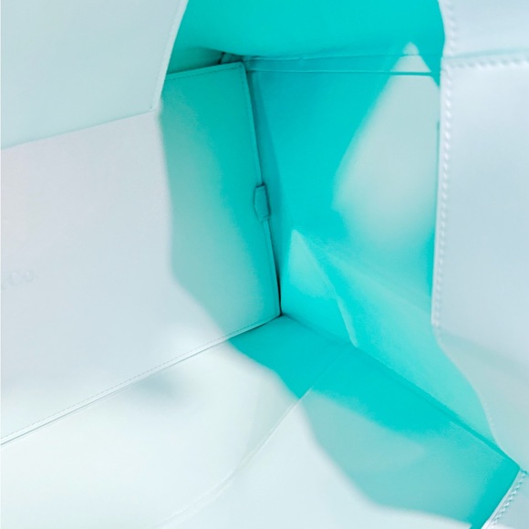 ❤️Tiffany Large Shopping Tote in blue leather ❤️ - Picture 5 of 8